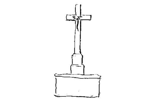 Dessin d'un Calvaire