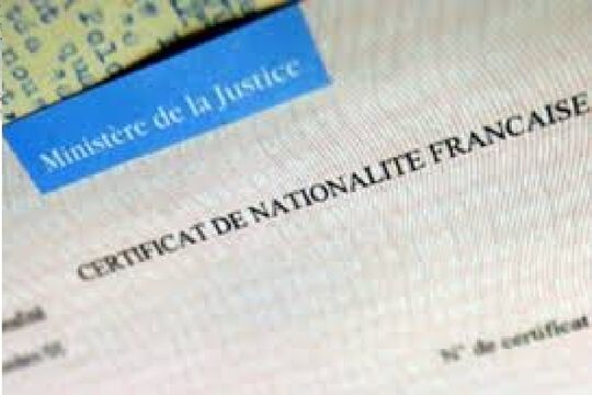 Certificat de Nationalité Française