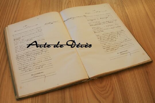 Acte de décès