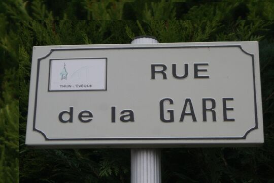 Panneau de la Rue
