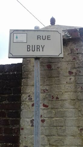 panneau rue Bury